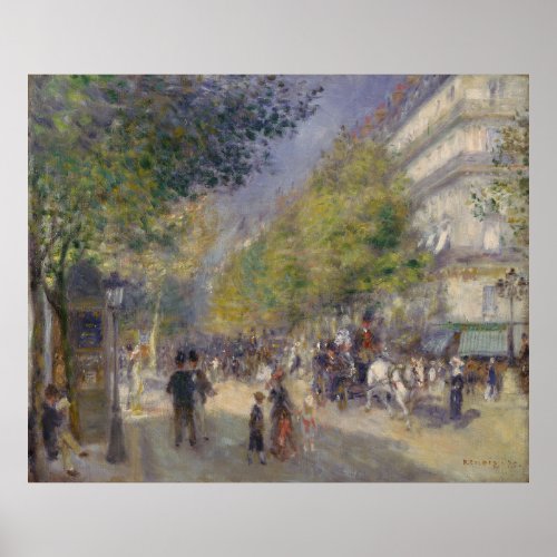 The Grands Boulevards Auguste  Renoir   Poster