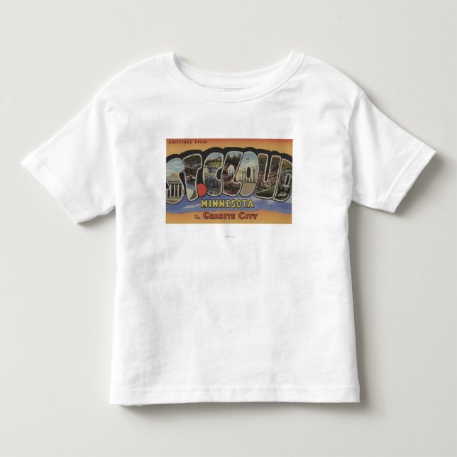 The Granite City - Large Letter Scenes Toddler T-shirt (Front)