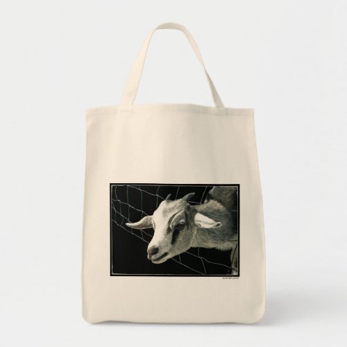 The Grass is Always Greener Goat Tote Bag