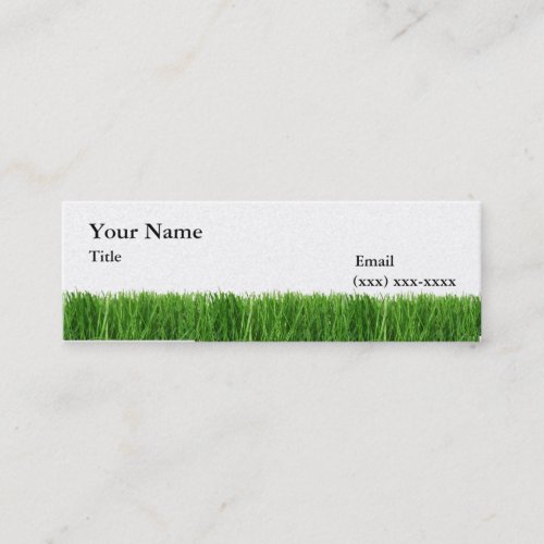 The Grass is Greener Mini Calling Card Business Card