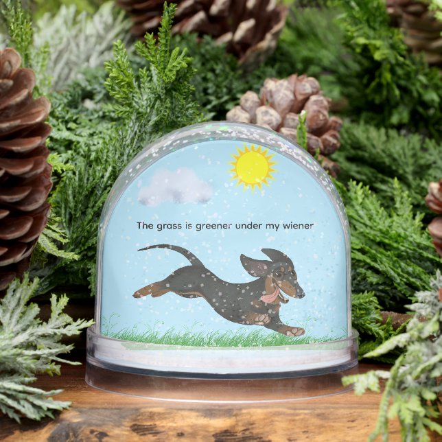 THE GRASS IS GREENER UNDER MY WIENER SNOW GLOBE (Winter)