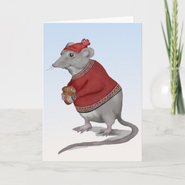 The Grateful Mouse Greeting Card (Front)