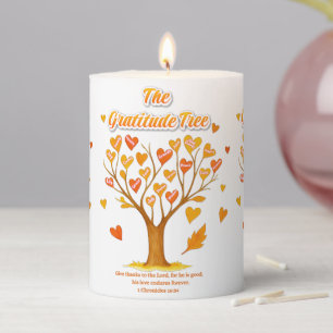 'The Gratitude Tree' 3" x 4" Pillar Candle