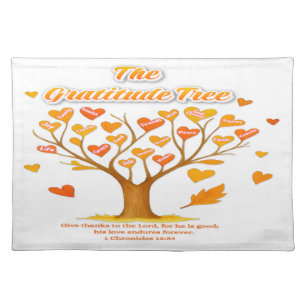 'The Gratitude Tree' Cloth Placemat