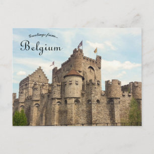 The Gravensteen Castle in Ghent Belgium Postcard