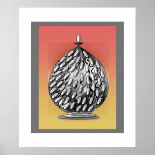 The Gray Ginger Jar Art Poster