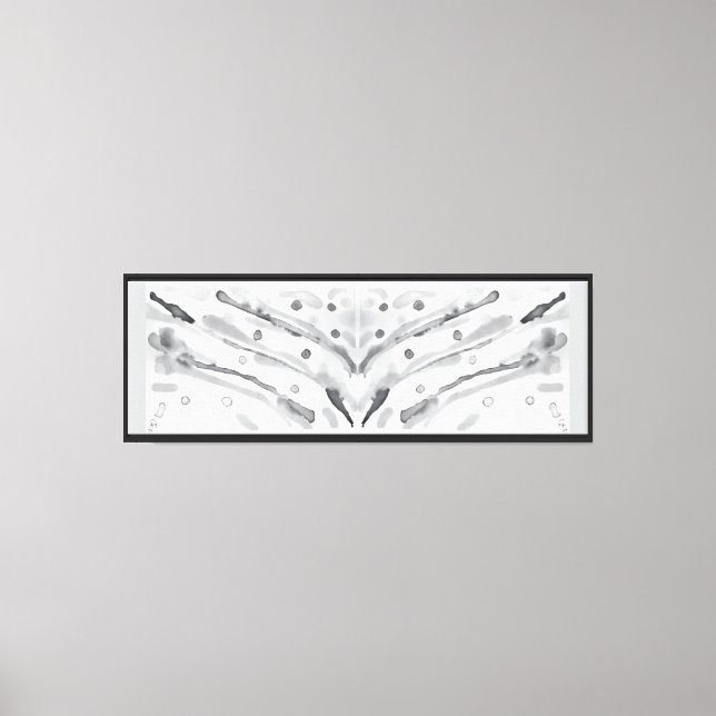 The Gray of the Splatter  Canvas Print (Front)