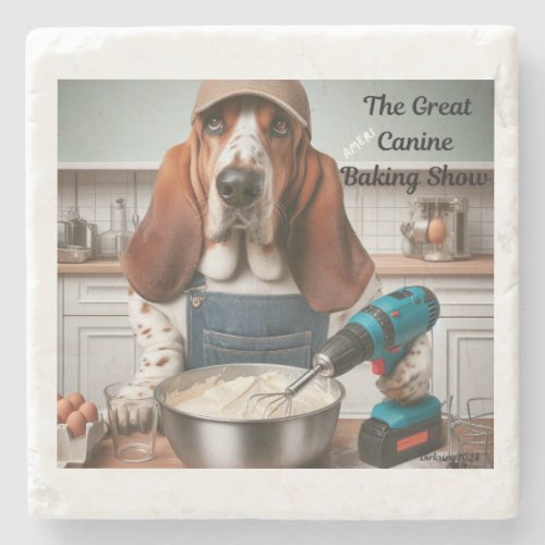 The Great Americanine Bake Off Stone Coaster