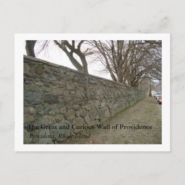 The Great and Curious Wall of Providence Postcard (Front)