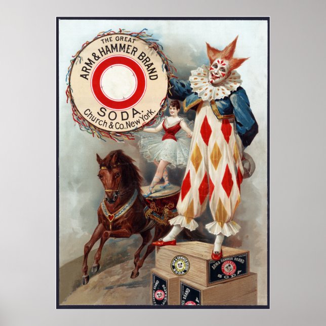 The great Arm & Hammer brand soda, c. 1900 Poster (Front)
