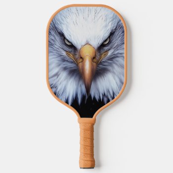 The Great Bald Eagle Stare Down  Pickleball Paddle by ArtzDizigns at Zazzle
