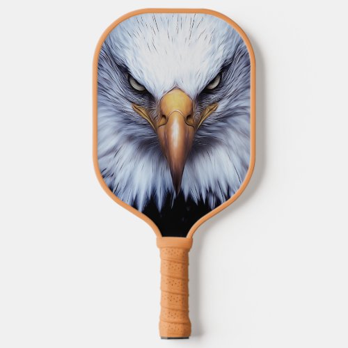 The Great Bald Eagle Stare Down  Pickleball Paddle