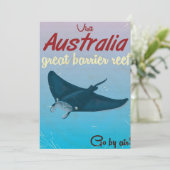 The Great Barrier Reef, Australia Travel poster (Standing Front)