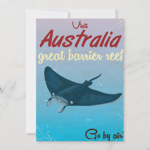 The Great Barrier Reef, Australia Travel poster