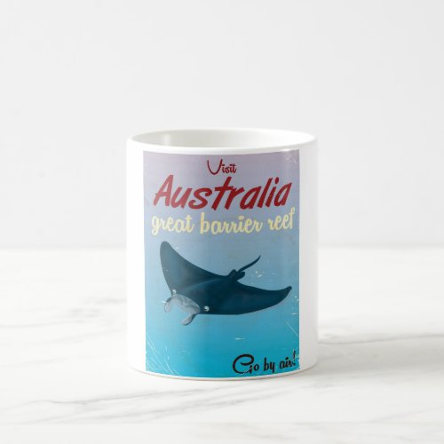 The Great Barrier Reef Australia Travel poster Coffee Mug