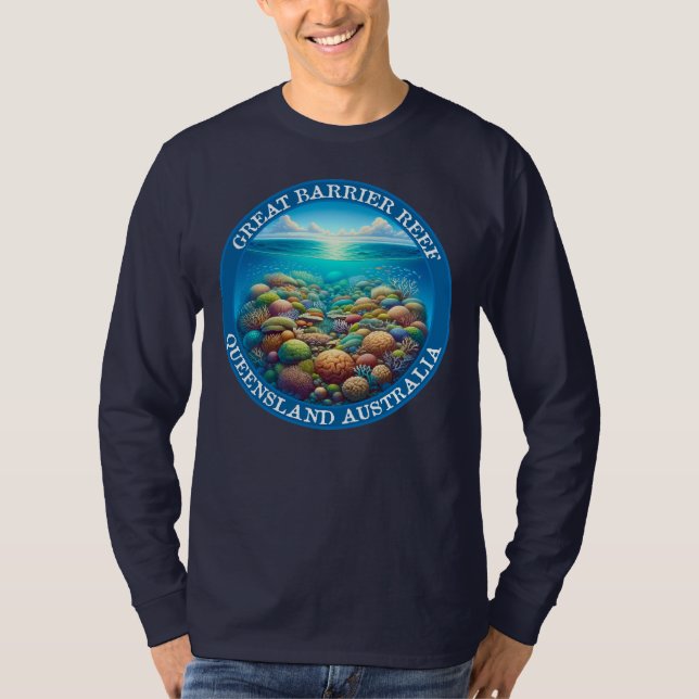 The Great Barrier Reef, Queensland, Australia T-Shirt (Front)