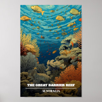 The Great Barrier Reef Travel Poster
