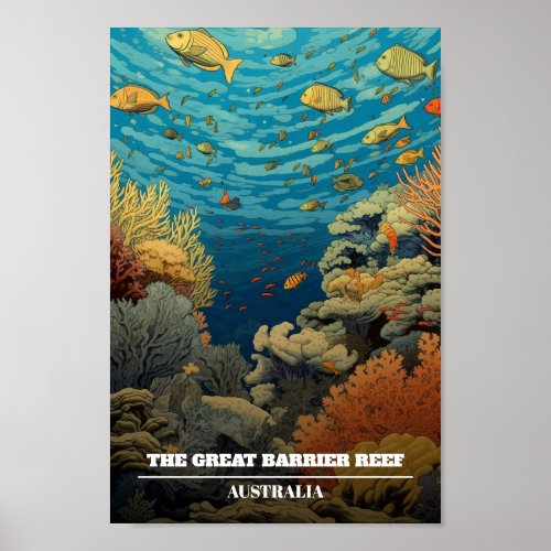 The Great Barrier Reef Travel  Poster