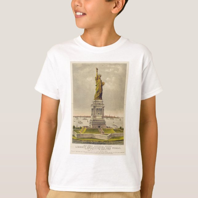 The Great Bartholdi Statue of Liberty T-Shirt (Front)