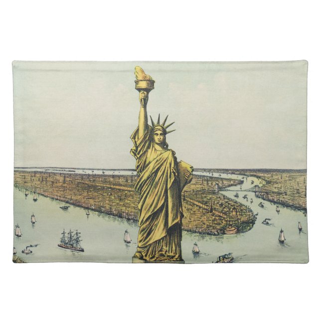 The Great Bartholdi Statue, Statue of Liberty Cloth Placemat (Front)