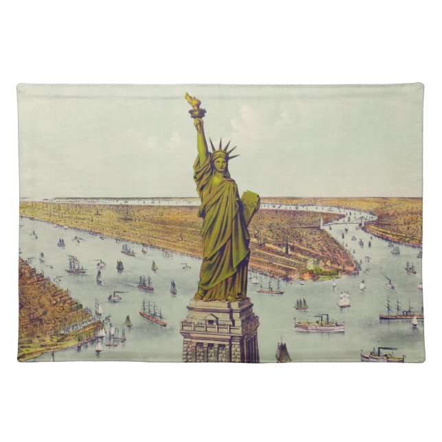 The Great Bartholdi Statue, Statue of Liberty Cloth Placemat (Front)