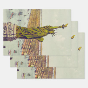 The Great Bartholdi Statue, Statue of Liberty Wrapping Paper Sheets