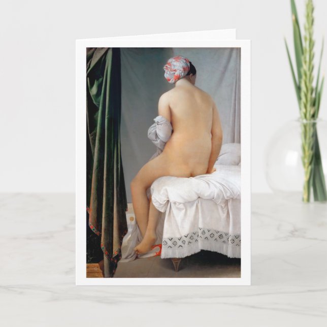 The Great Bather (Seated Woman), Dominique Ingres Card (Front)