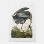 The Great Blue Heron John Audubon Birds Of America Kitchen Towel at Zazzle