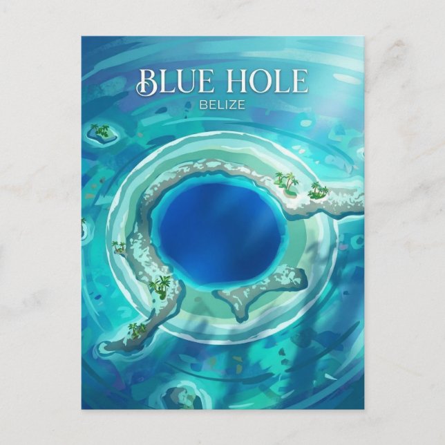 The Great Blue Hole Belize Postcard (Front)