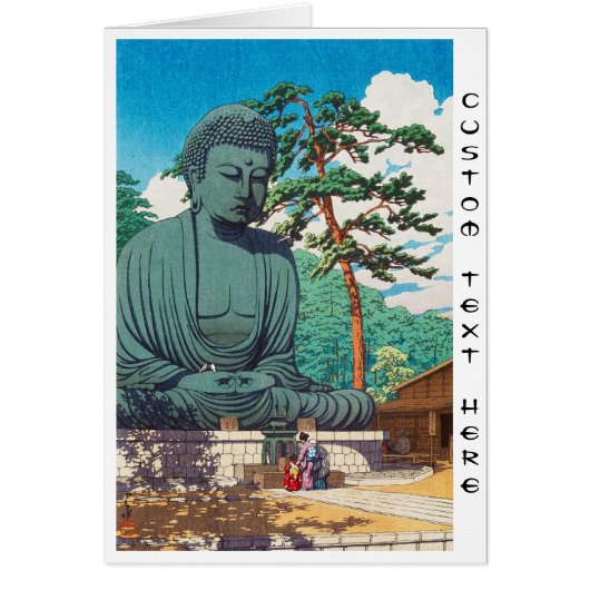The Great Buddha at Kamakura Hasui Kawase hanga (Front)