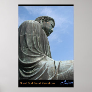 The Great Buddha at Kamakura Poster