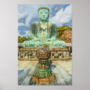 The Great Buddha of Kamakura Japan Poster