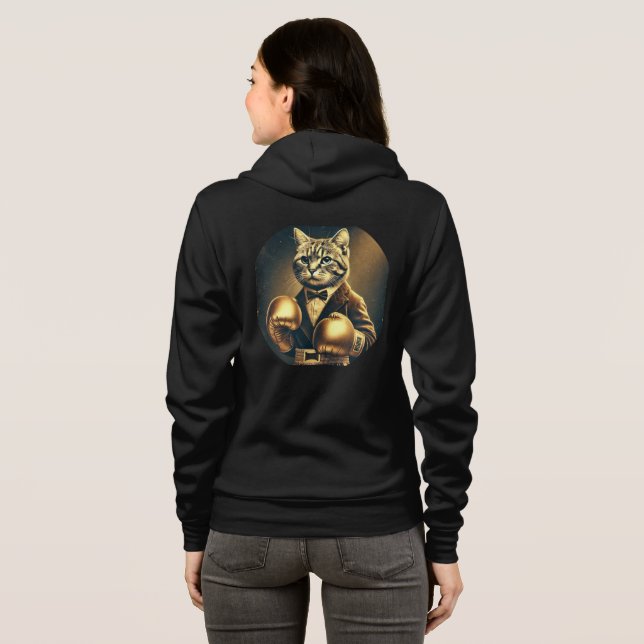 The Great Catsby – Cat with boxing gloves Hoodie (Back Full)