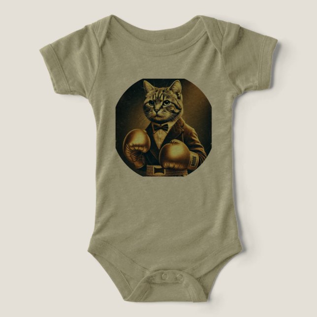 The Great Catsby – Cat with boxing gloves Infant T-shirt (Design Front)