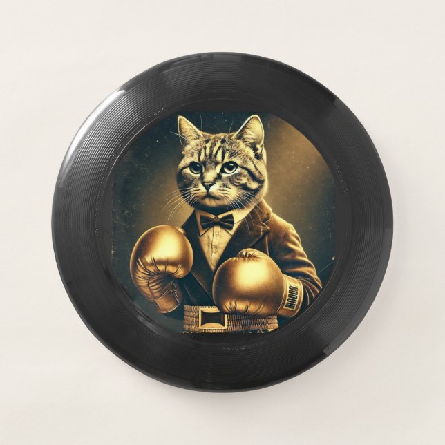 The Great Catsby – Cat with boxing gloves Wham-O Frisbee (Front)