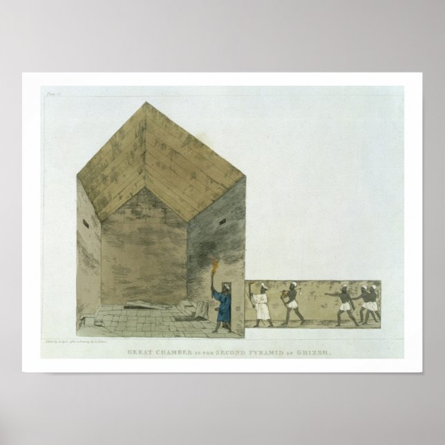 The Great Chamber in the second pyramid of Ghizeh, Poster (Front)