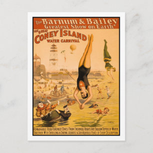 The Great Coney Island Water Carnival 2 Postcard