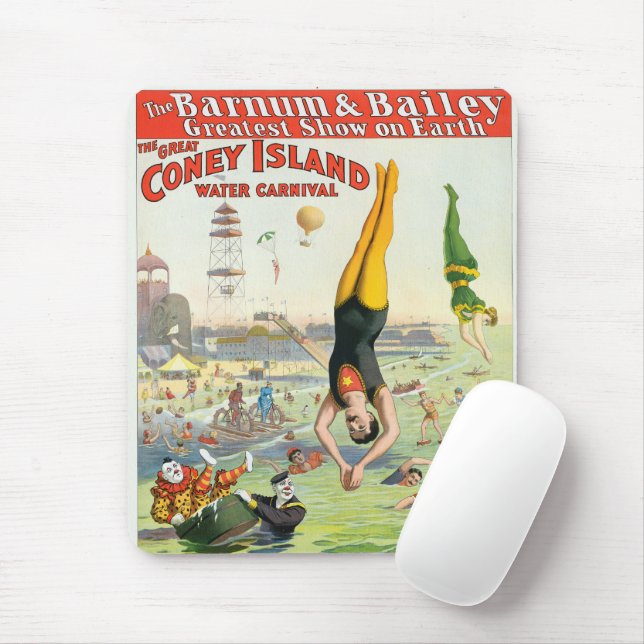 The Great Coney Island Water Carnival Mouse Pad (With Mouse)