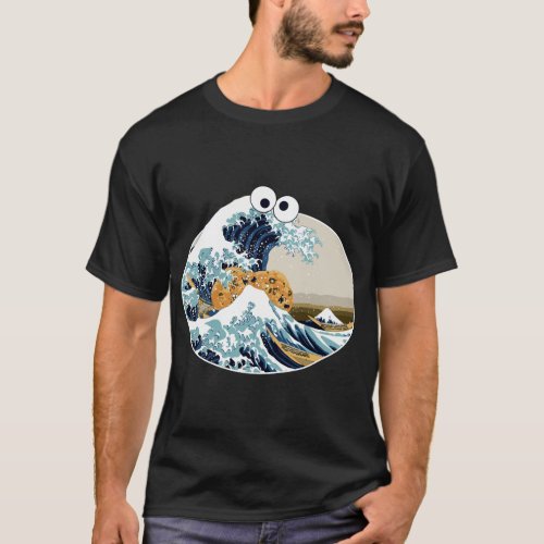 The Great Cookie Eating Wave Off Kanagawa Googly E T_Shirt