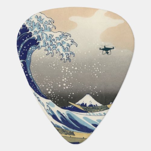 The Great Drone Wave Off Kanagawa Guitar Pick