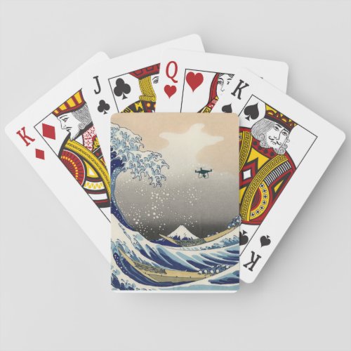 The Great Drone Wave Off Kanagawa Poker Cards