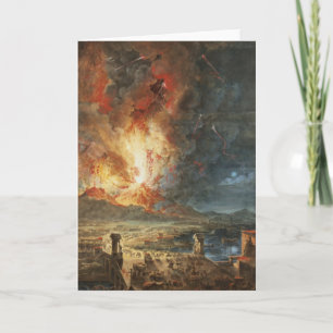 The Great Eruption of Mt. Vesuvius Card