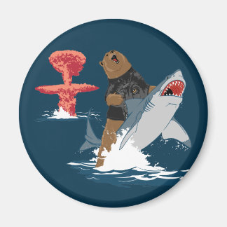 The Great Escape - bear shark cavalry Magnet