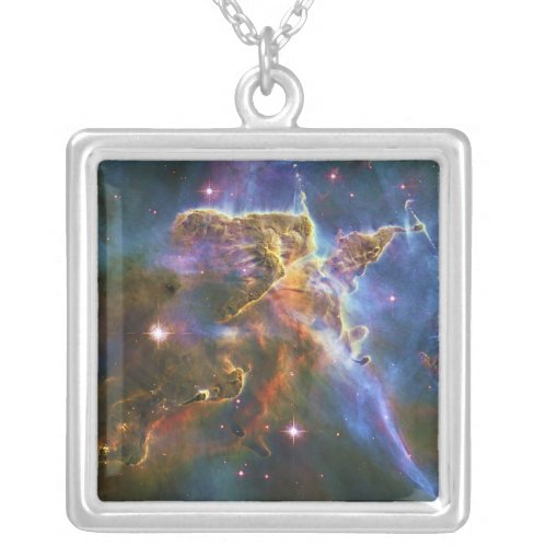The Great Eta Carina Nebula NGC 3372 Silver Plated Necklace