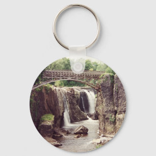 The Great Falls, Paterson, New Jersey Keychain