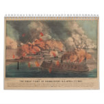 The Great Fight At Charleston 1863 Civil War Calendar