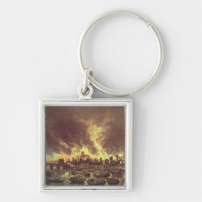 The Great Fire of London, 1666 Keychain (Front)