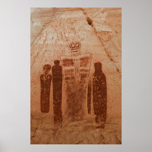 The Great Gallery Horseshoe Canyon Utah  Poster