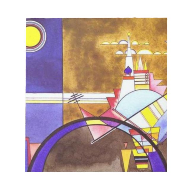 The Great Gate of Kiev Wassily Kandinsky Notepad (Front)