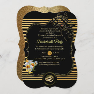 The Great Gatsby Bachelorette Party Invitation